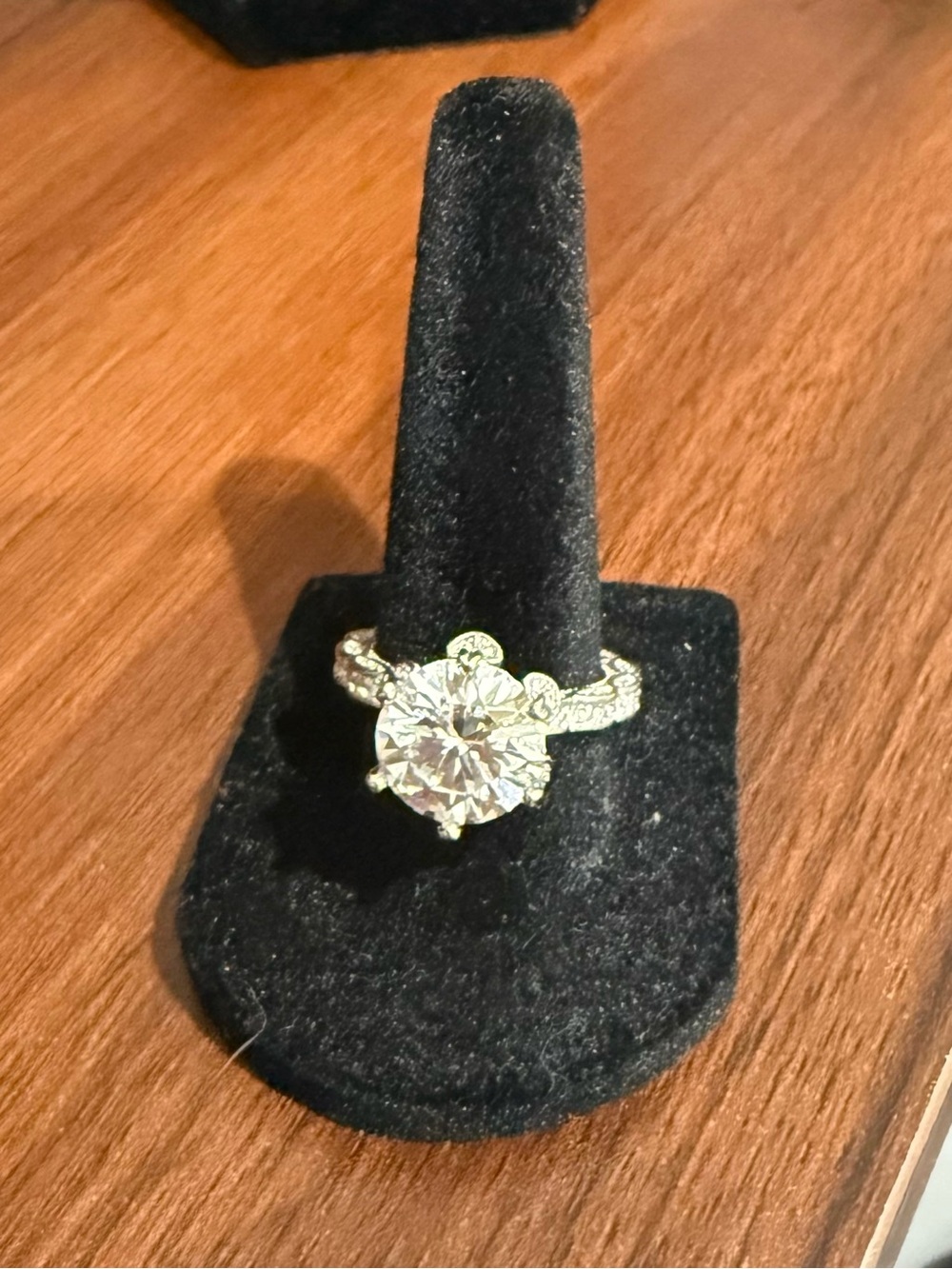 5ct MOISSANITE Solitaire Engagement Ring Certified GRA